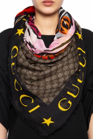 Logo-printed scarf, zdjęcie 2 Logo-printed scarf od Gucci
